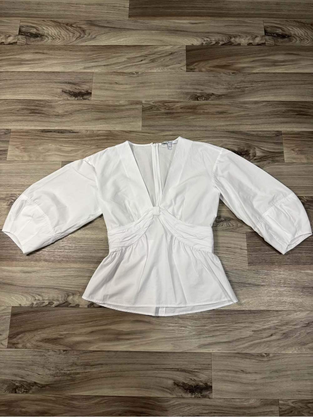 Derek Lam 10 Crosby Noe Blouse in Optic White Size 4